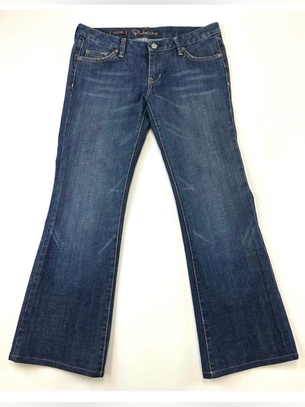 Fidelity Vintage 90s Snapdragon ultra low rise flare jeans 31in Inseam 29in